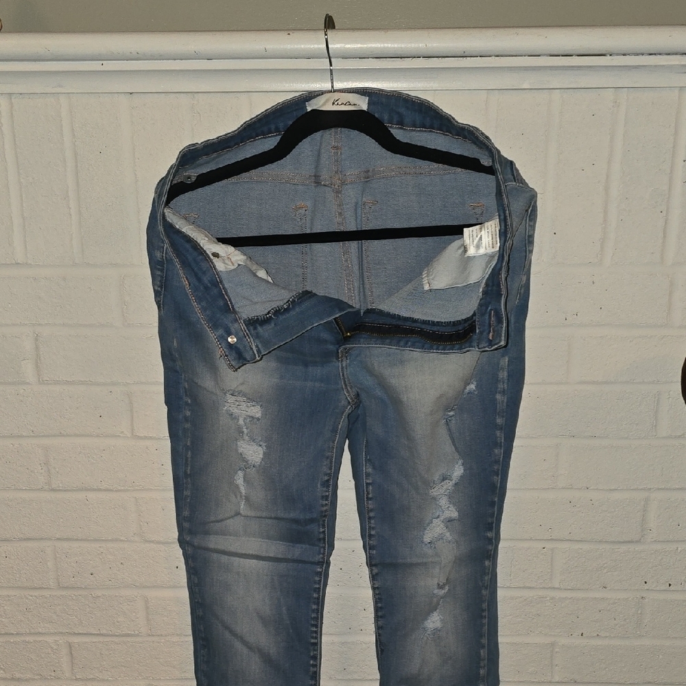 KanCan Light Blue Distressed Skinny Jeans